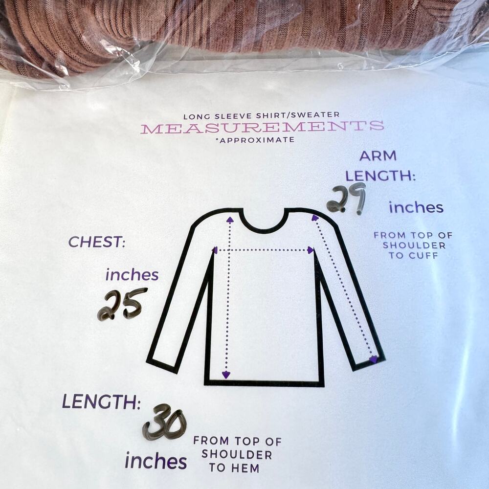 Cuddl Duds Womens Ribbed Knit Long Sleeve Button Top Size XL Neutral Comfy Brown - Picture 7 of 7